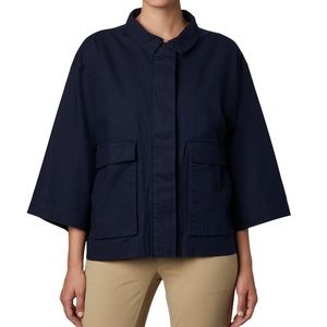Columbia Summer Chill jacket Navy blue Organic Cotton Women’s Size L